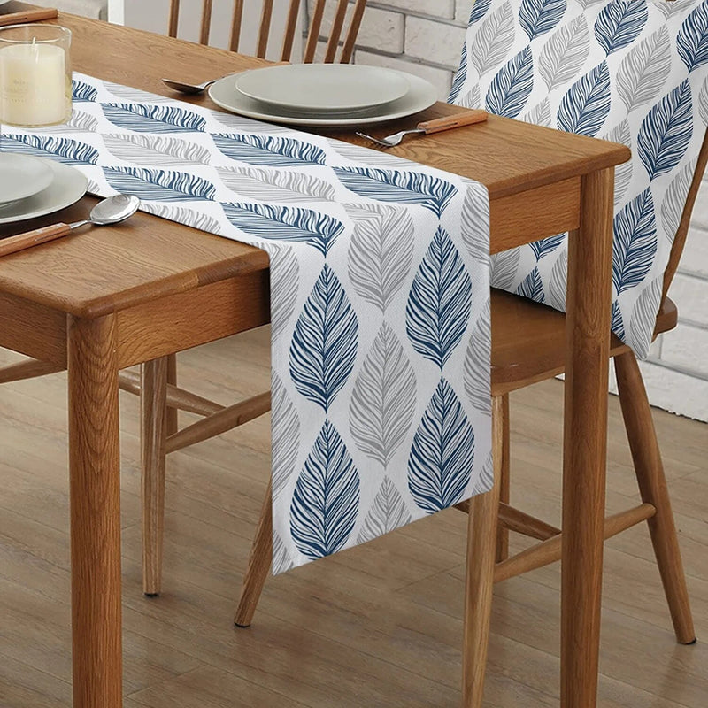 Lakehouse Table Runners- Leaf Texture Linen