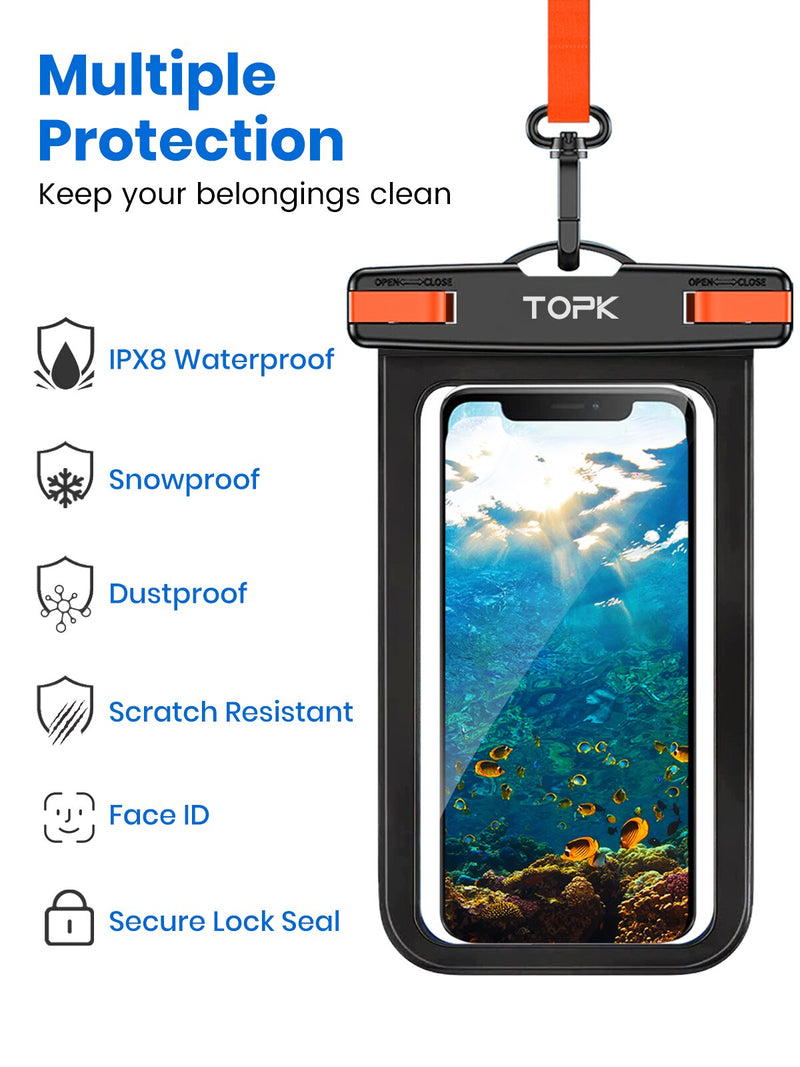 Waterproof Phone Pouch 1 or 2pk