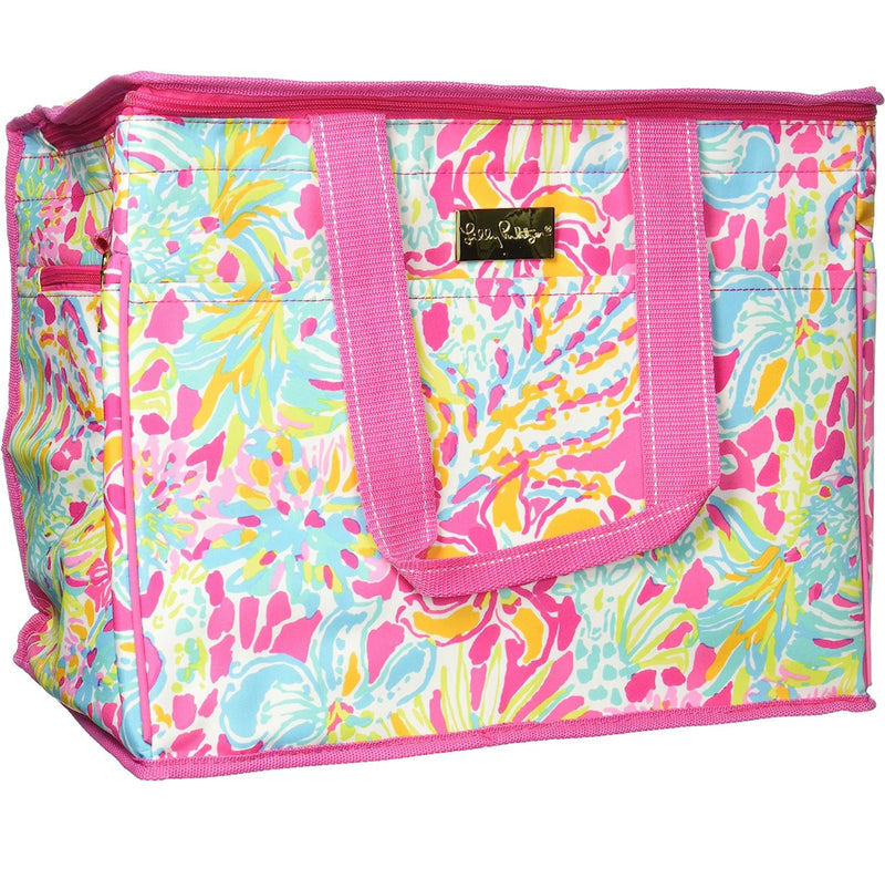Lilly Pulitzer Insulated Beach Cooler, Spot Ya, Pink
