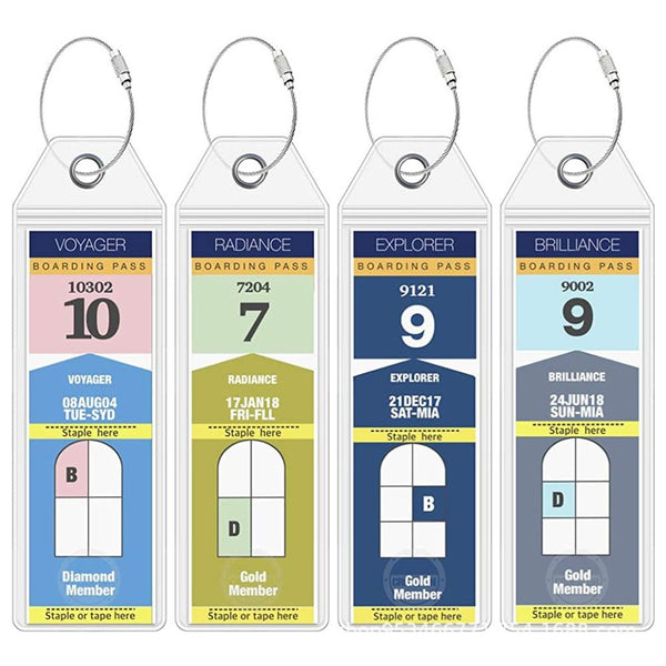 4Pcs Royal Caribbean and Celebrity Cruise Tags
