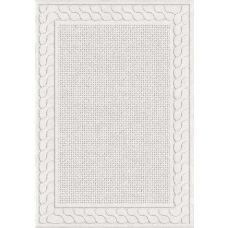 Picket Fences Cottage Woven Area Rug
