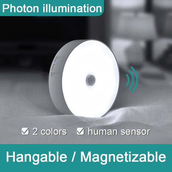 2pk Magnetic Rechargeable Motion Sensor LED Light